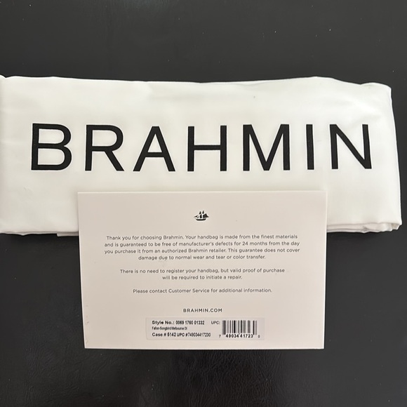 Brahmin Fallon shoulder bag Songbird Melbourne leather NWT - Picture 10 of 10